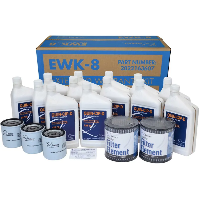 Quincy Extended Warranty Kit - EWK-8 Free Returns