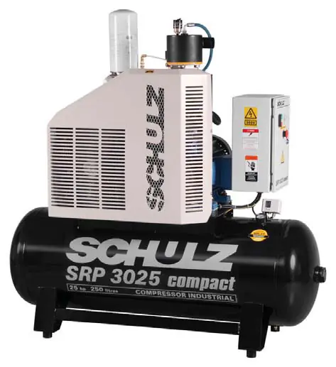 Affordable Schulz SRP-3025-460 Compact 25 HP 3 Phase Rotary Screw Compressor