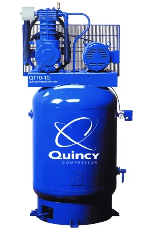 Quincy 4103D12VCB46M 10 HP MAX, 460 Volt Three Phase, Two Stage, 120 Gallon Vertical Air Compressor Exclusive Offer