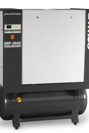 Fresh Stock Schulz SRP 4030E Flex 30 HP 208-230 Volt Three Phase Variable Speed Rotary Screw Air Compressor