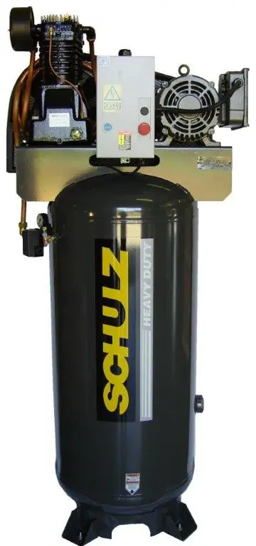 Factory Price Schulz 7580VL30X-1 7.5 HP Single Phase Two Stage 80 Gallon Air Compressor