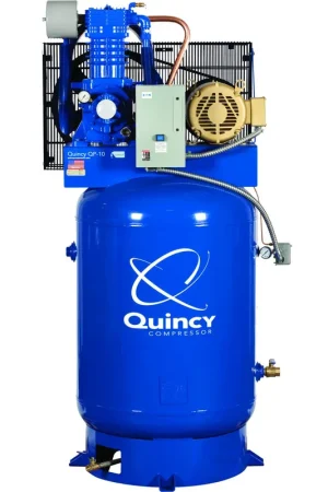 Special Offer Quincy 5103DS12VCA46 10 HP QP PRO, 460 Volt Three Phase, Two Stage, Pressure Lubricated 120 Gallon Vertical Air Compressor