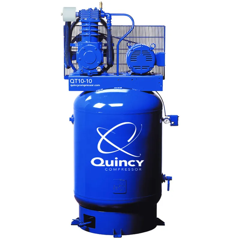 Quincy 4103DS12VCB20P 10 HP Pro Plus, 200 Volt Three Phase, Two Stage, 120 Gallon Vertical Air Compressor Markdown