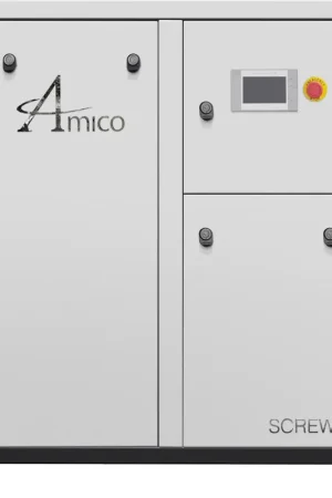 Amico IE-RSL-07-463-FS 7.5 HP 3 Phase Base Mount Rotary Screw Air Compressor Get Yours
