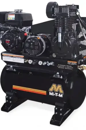 Genuine Mi-T-M AG2-SH13-30Me HP Honda Air Compressor/Generator Combo with Eletric Start and Idle Control