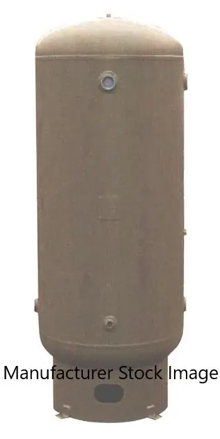 200 Gallon Vertical Air Receiver 200 psi With Safety Valve, Pressure Gauge and 1" Outlet Exclusive Offer