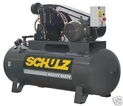 New Arrival Schulz 10120HL40X-3 10 HP Three Phase Two Stage 120 Gallon Air Compressor
