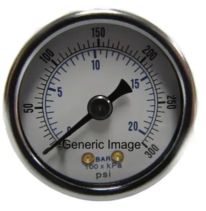 260-2002 200 psi Center Mount Gauge Authentic