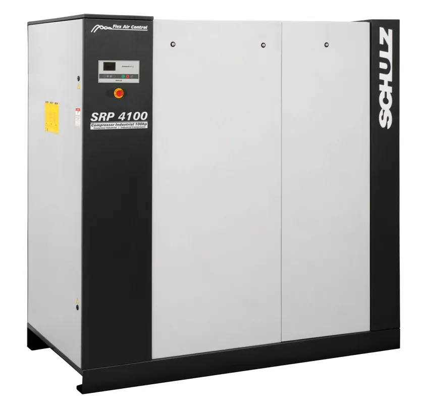 Must Have Schulz SRP 4100E Flex 100 HP 460 Volt Three Phase Variable Speed Rotary Screw Air Compressor