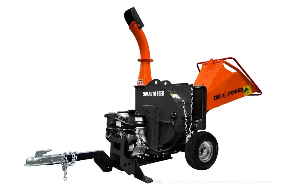 Special Discount DK2 by Marlon OPC505AE 5-Inch Towable Chipper Shredder | 14HP Kohler Engine with Hydraulic Auto-Feed & Electric Start
