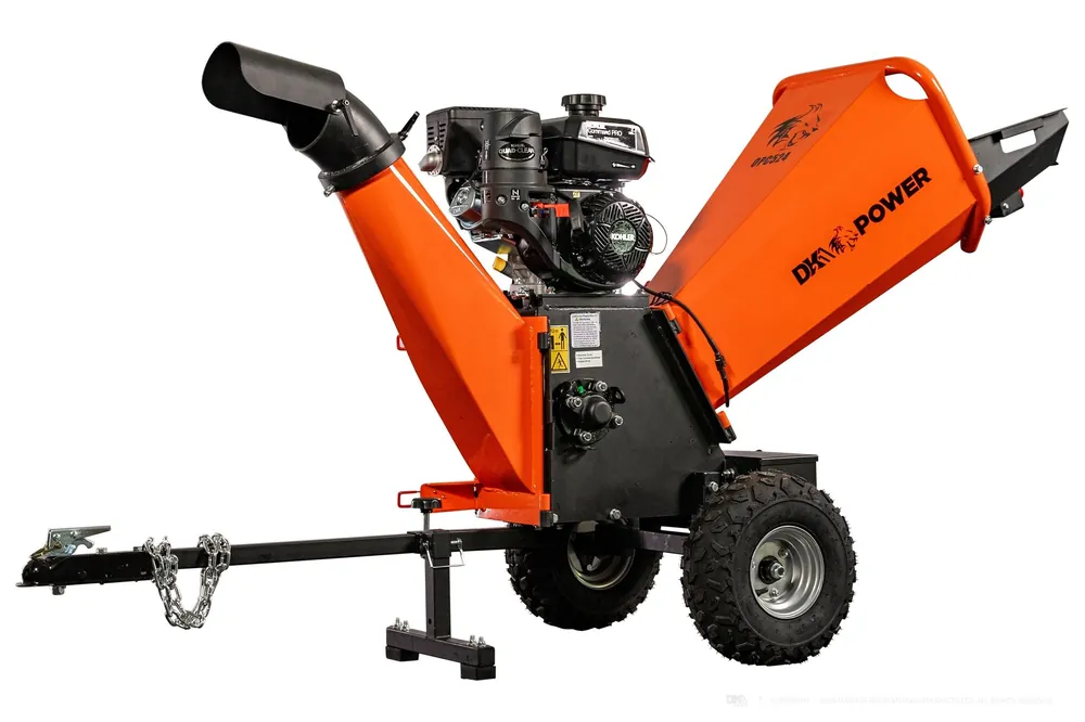 DK2 by Marlon OPC524 4-Inch Towable Chipper Shredder | 7HP Kohler Engine with Kinetic Drum Technology Crafted