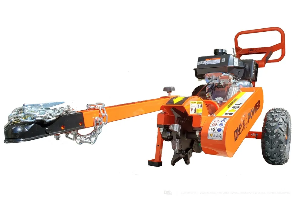 DK2 by Marlon OPG777 12-Inch Stump Grinder | 14HP Kohler Engine with Direct Drive and TRI-CUT Carbide Teeth Genuine