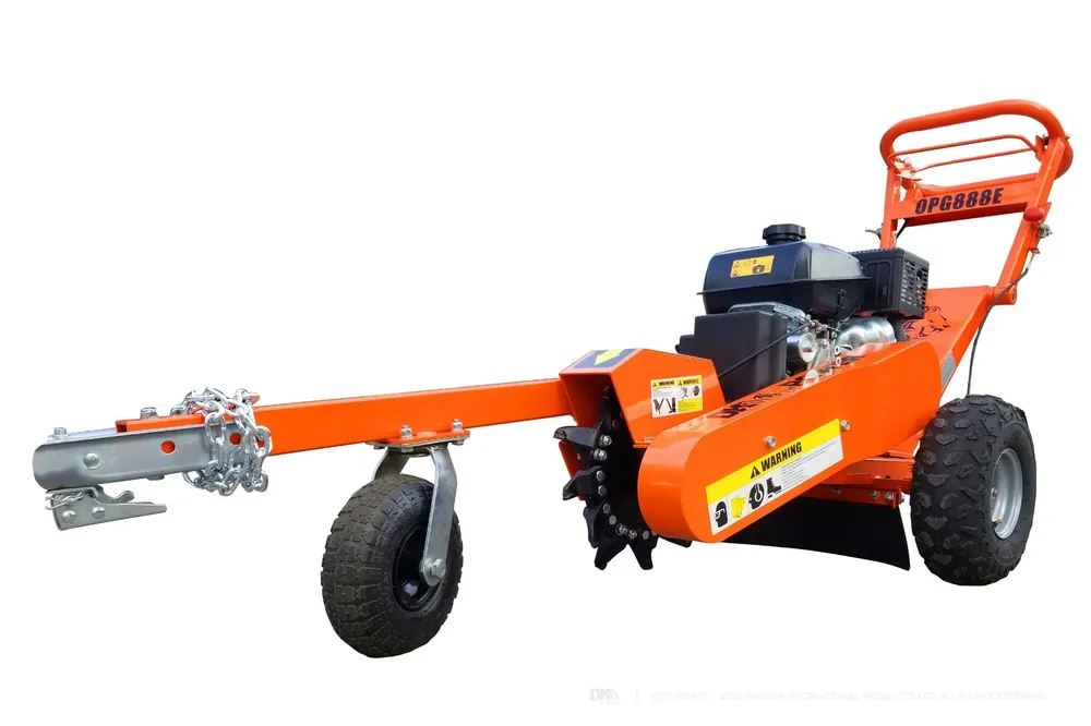 DK2 by Marlon OPG888E 14-Inch Stump Grinder | 14HP Kohler Engine with Electric Start & Dual V-Belt Drive Factory Price
