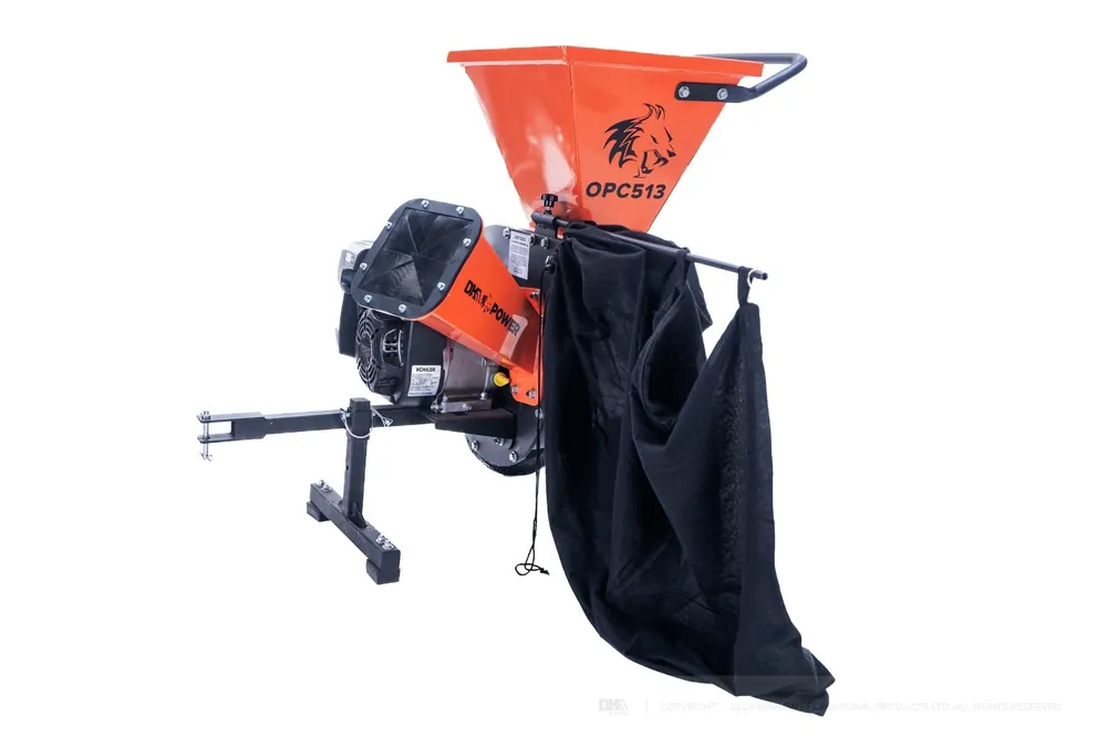 DK2 by Marlon OPC513 3-Inch Chipper Shredder | 6.5HP Kohler SH270 Engine with Towable Design & Chip Bag Budget