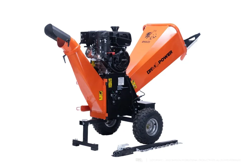 DK2 by Marlon OPC525 5-Inch Towable Chipper Shredder | 9.5HP Kohler Engine with Kinetic Drum Technology Today Only