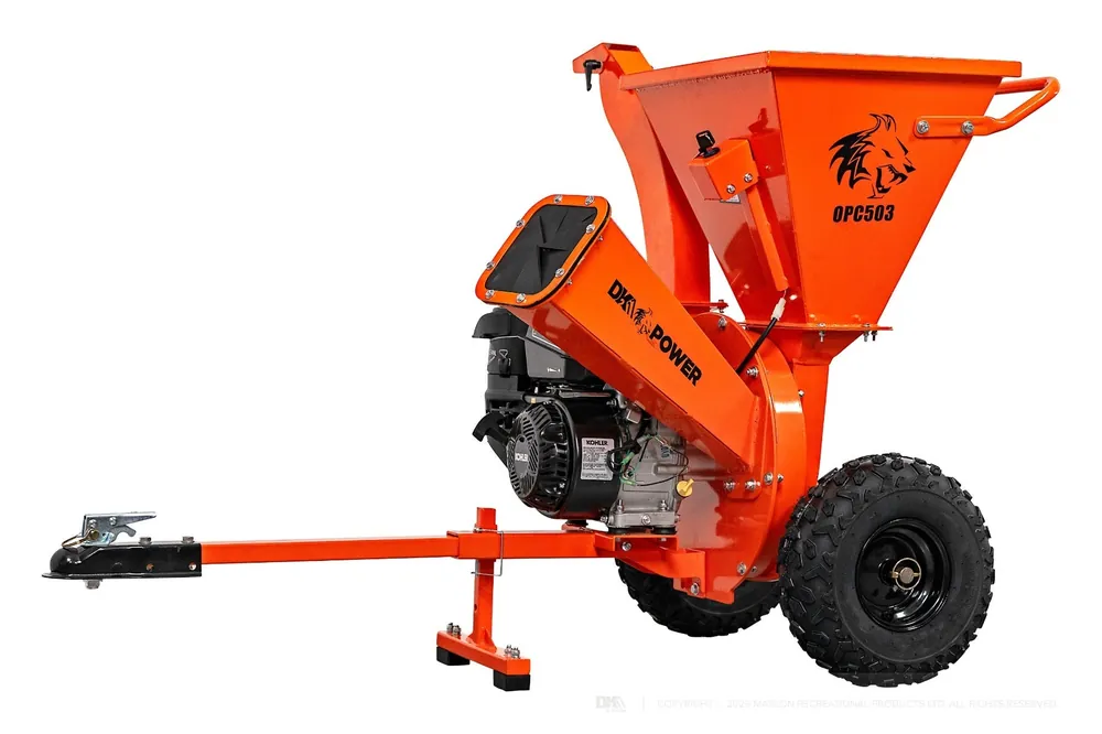 DK2 by Marlon OPC503 3-Inch Chipper Shredder | 7HP Kohler Engine | Towable ATV Wood Chipper Buy Today